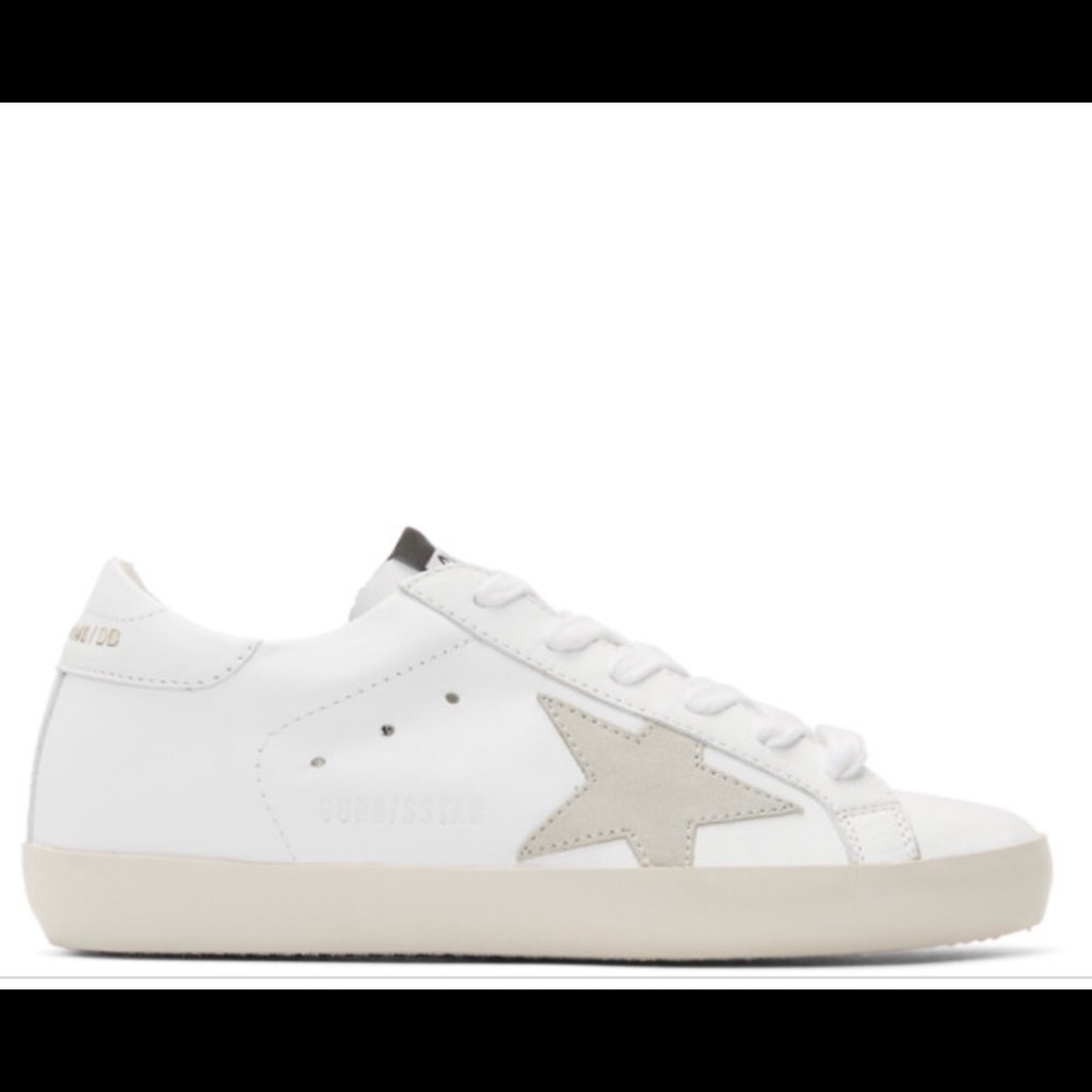Golden goose deluxe brand superstar gray & white